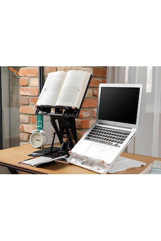 Katlanabilir Fonksiyonel Yüksek Ayarlı Laptop ve Kitap Standı