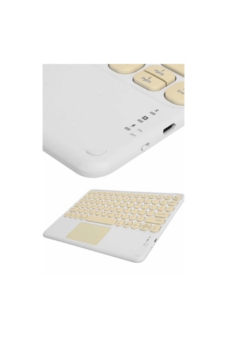 Mey İthalat Profesyonel Wifi Q Klavye Bluetooth Klavye Touchpad 10.8 Inç