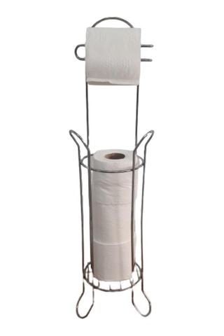 Krom Kaplama Parlak Metal Ayaklı Yedekli Wc Kağıtlık Diğer