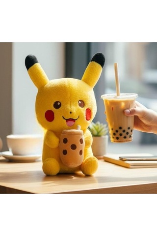 2li Pokemon Go Pikachu Peluş Oyuncak 32 Cm İthal Soft Kumaş Büyük Boy Uyku Oyun Arkadaşı Seti 2 Adet Sarı