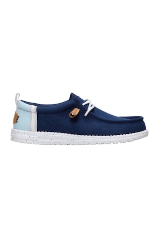 Hey Dude Wally Craft Linen Erkek Günlük Ayakkabı-33142 Lacivert-mavi
