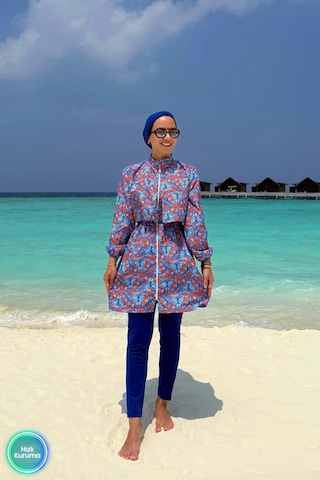 Kahijab Ivy Tesettür Mayo - Saks Mavi Saks Mavi