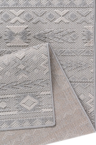 İskandinav Modern Tasarım Sisal Bukle Özel Ölçü Salon Oturma Odası Koridor Halısı Gri Gri Krem
