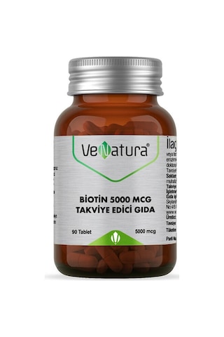 Venatura Biotin 5000 Mcg 90 Tablet