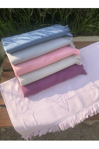 Plaj Havlusu Jakarlı 70x140 Cm Bej