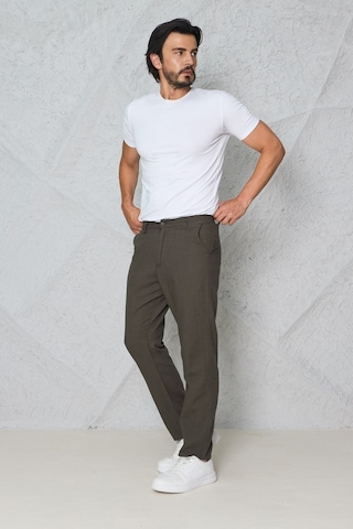 Blayn Jeans Erkek Fileto Cepli Yazlık Keten Pantolon Haki Kahverengi