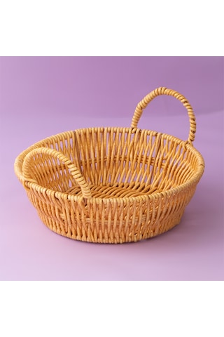 Porsima 304b 3 Lü Düzenleyici Hasır Sepet Seti Ekmeklik Sepet