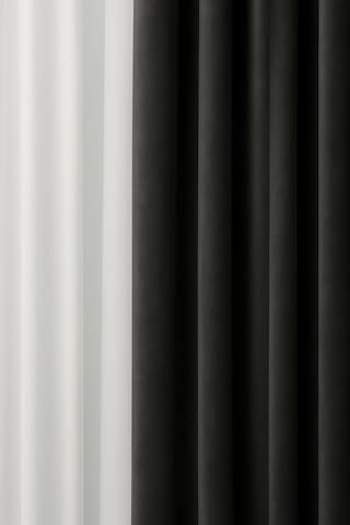 Tr Cortibo Barcelona Kadife Dokulu Fon Perde Antrasit Pilesiz , 140 X 270 Diğer