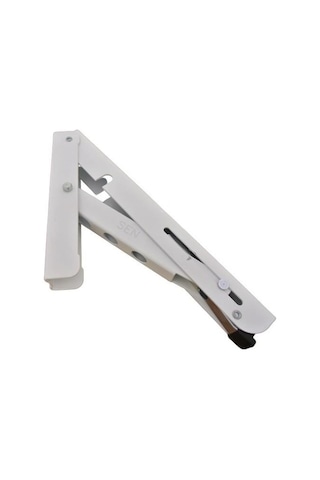 Gürçay Mandallı Katlanabilir Masa Konsolu 1 Çift Beyaz 30Cm