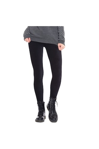 Kadın Kadife Yüksek Bel Tayt - Lacivert Lacivert