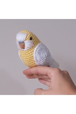 Amigurumi Kuş Oyuncak Muhabbet Kuşu Sarı