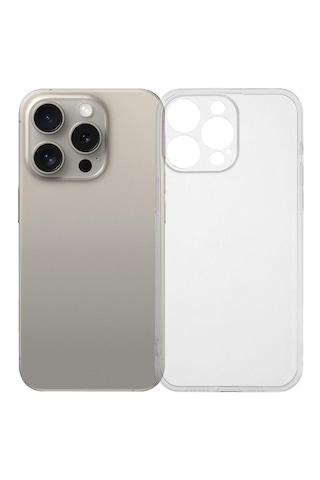 Apple İphone 12pro Max Kılıf Deluxe 2mm Şeffaf Silikon - Şeffaf Şeffaf