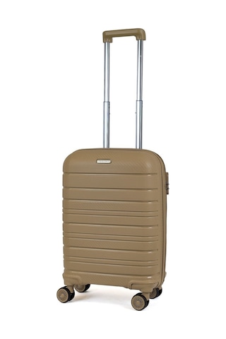 Reymond Luggage Karbon PP Seyahat Valizi Horizon Serisi Kırılmaz Bavul, Gold - Kabin Boy Gold