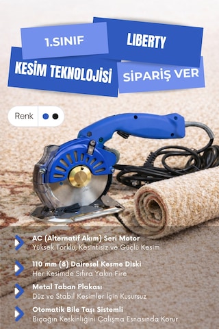 Mini Dairesel Halı & Kumaş Kesim Makinası Dayanıklı 110 Mm Kesme Bıçağı