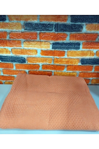 2 Adet Şaheser %100pamuk Çift Kiş. Pike240x220 Tek Pike -portakal Turuncu