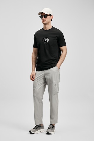 Lufian Thınk Modern Grafik T- Shirt Siyah Siyah 111020310100100