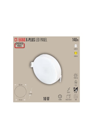 Ct5660 X-plus Led Panel Ayarlanabilir Spot 5adet - 10 W Gün Işığı