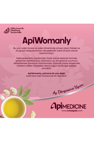 Apimedicine Apiwomanly Fonksiyonel Bitki Ekstrakt Çayı 12 Stick 84 G