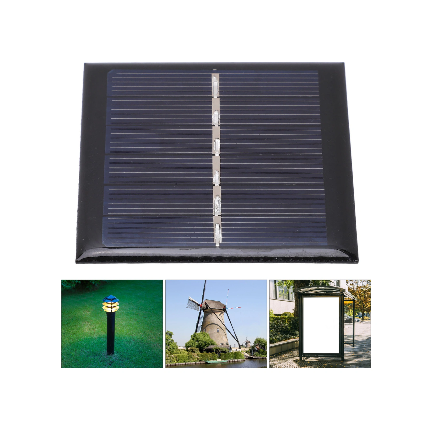 Shineyee 3v 0.6w Polisilikon Güneş Paneli - Taşınabilir, Dayanıklı, Düşük Güçlü Cihazlar İçin Bahçe Aydınlatması, Sokak Lambaları