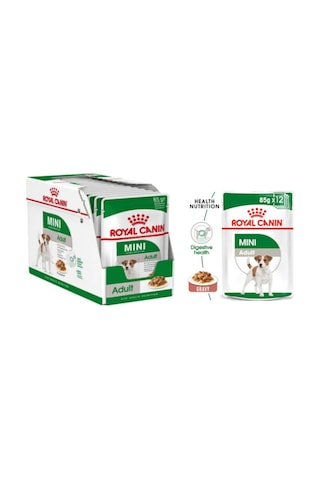 Royal Canin Mini Adult Soslu Konserve Küçük Irk Yetişkin Köpek Maması 12 x 85 G