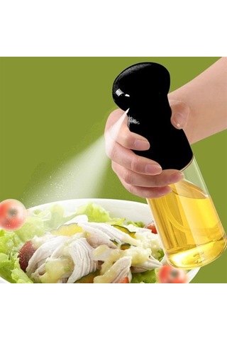 Çok Amaçlı Cam Şişe Püskürtmeli Dağıtıcı Yağdanlık Limonluk Sirke Sosluk Spreyi Siyah Bx40 Çok Renkli