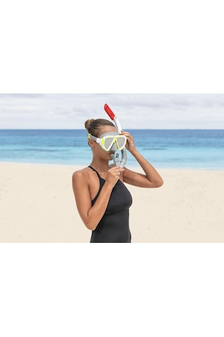 Bestway 24053 Dominator Iı Şnorkel-maske Seti 14+, Yetişkin Gri