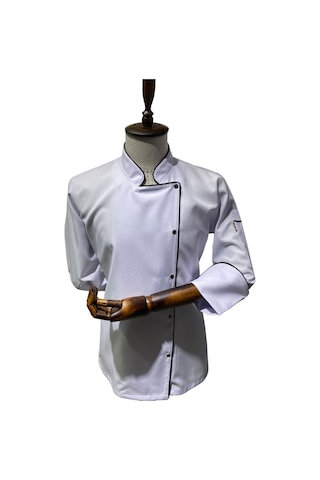 Kadın Chef Aşçı Ceket Beyaz
