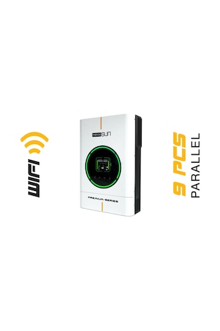 Mexxsun Premium 6kw 48v Tam Sinüs Akıllı İnverter Paralel /wi-fi/ Dual Output