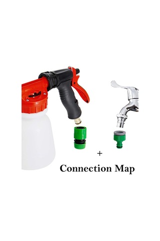 Qianfan Araba Yı Köpüğü Tabancası Bahçe Hortumu Püskürtücü