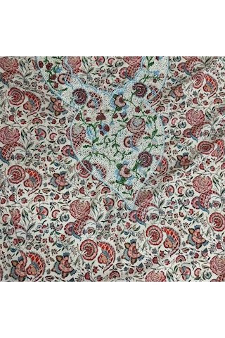 İşlemeli Hint Elbise Kumaşı 370x110cm Model 1 Renkli