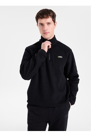 National Geographic Siyah Erkek Polar Sweatshırt N6wm-swt4050