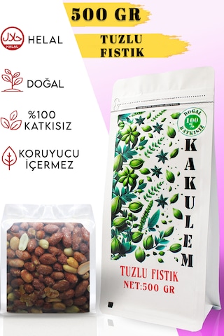 Kakulem Tuzlu Kavrulmuş Yer Fıstığı İçi 500 G