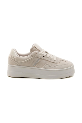 Tommy Hilfiger Tommy Jeans Kadın Bej Greenwich Süet Sneaker Bej
