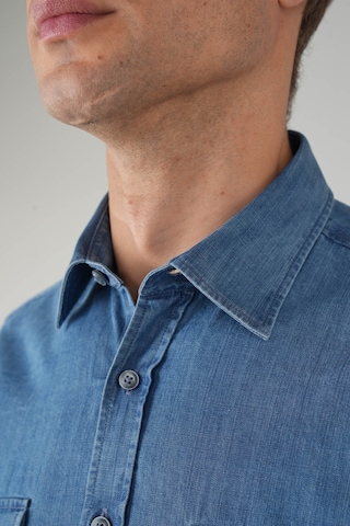 Bisse Erkek Uzun Kollu Regular Fit Denim Gömlek Gmdnm250002 D39 Lacivert
