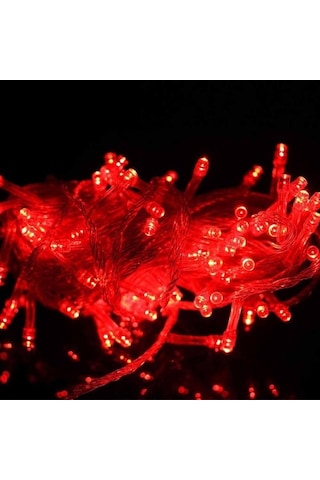 50m Led Dize Işıklar Noel Yeni Yıl Çelenk Dekorasyon Sokak Odası Ev Bahçe Dış Mekan Kullanımı Dıy Dekor, Cn Fiş, Watt: 50m 400leds Kırmızı Diğer
