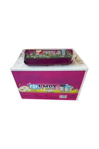 Umut 2 Kat Endüstriyel Jumbo Çöp Torbası Poşeti  Siyah 600 G 20 x 10'lu 80 x 110 CM