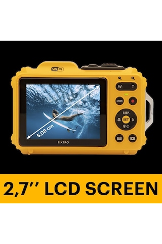 Kodak Pıxpro Wpz2 16 Mp Dijital Fotoğraf Makinesi 15 M Su Geçirmez, 4x Optik Zoom, Wi-fi, 1080p Full Hd Video İthalatçı Garantili