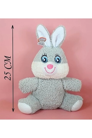 25 Cm Sevimli Peluş Tavşan Tişörtlü