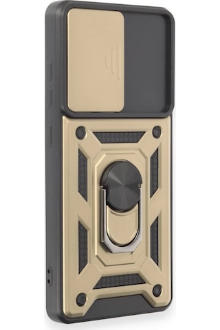 Cosmotex Newface Samsung Galaxy Uyumlu S20 Fe Kılıf Pars Lens Yüzüklü Silikon - Gold