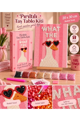Bedazzling Taşlı Tuval Kiti Küçük Boy Ördek 1 Adet Bedazzling Taşlı Tuval Kiti Küçük Boy Ördek 1 Adet