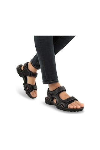 Muya Taurus 31322-001 Anatomik Taban Cırtlı Erkek Sandalet Siyah 40-45 001