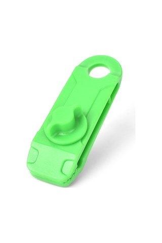 Fosenze Yeşil Nylon Kamp Çadır Klipsi - Dış Mekan Peknik Zımbırtısı, Fenerler Ve Tenteği İçin Güçlü Tutucu - 1 Adet Yeşil