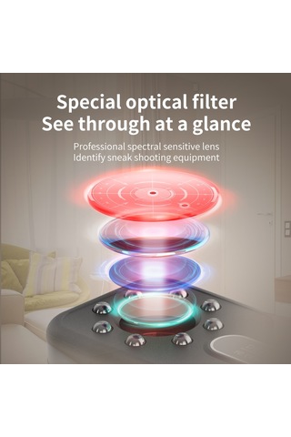 Sones K96 Çok İşlevli Kızılötesi Dedektör Otel Kamerası Anti Gizli Tarayıcı Siyah Siyah