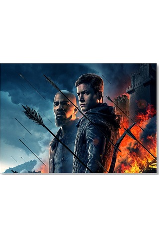 Cakasepetim Robin Hood Taron Eggerton Jamie Fox Ahşap Mdf Tablo