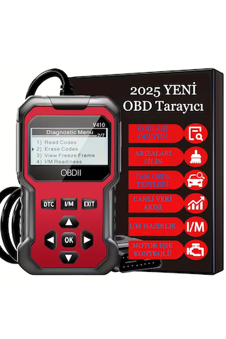 Arıza Tespit Cihazı Obd2 Araba Motor Hata Kodu Silme Tüm Araçlara Motor Lamba Söndürme Yeni Sürüm