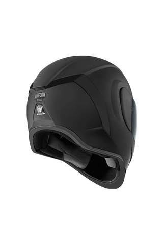 Icon Airform Dark Kapalı Motosiklet Kaskı Mat Siyah