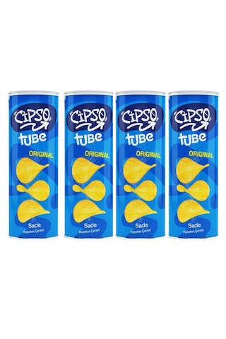 Cipso Tube Sade Patates Cipsi 160 Gr X 4 Adet