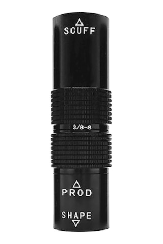 Youtek Alüminyum 4 Ü 1 Arada Bilardo İğne Aleti, 3/8-8 Diş, Siyah - 70x23mm