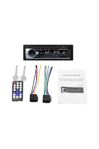 Skycity Araç İçi Bluetooth Fm Radyo, Usb/sd/mp3 Çalar, Aux Girişli, 12v Gümüş Renkli Oto Ses Sistemi Pilsiz Uzaktan Kumanda