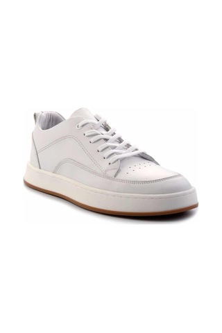 Beyaz Hakiki Deri Erkek Casual Ayakkabı E01380107141 Beyaz